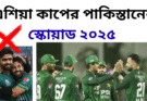 ২০২৫ এশিয়া কাপের পাকিস্তানের স্কোয়াড