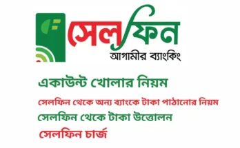 সেলফিন একাউন্ট খোলার নিয়ম