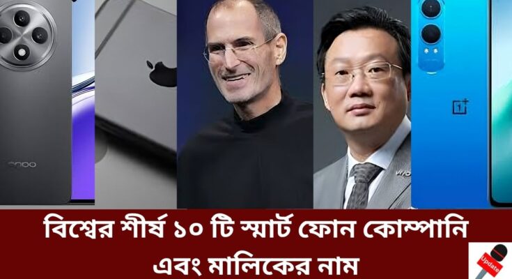 বিশ্বের শীর্ষ ১০ টি স্মার্ট ফোন কোম্পানি এবং মালিকের নাম